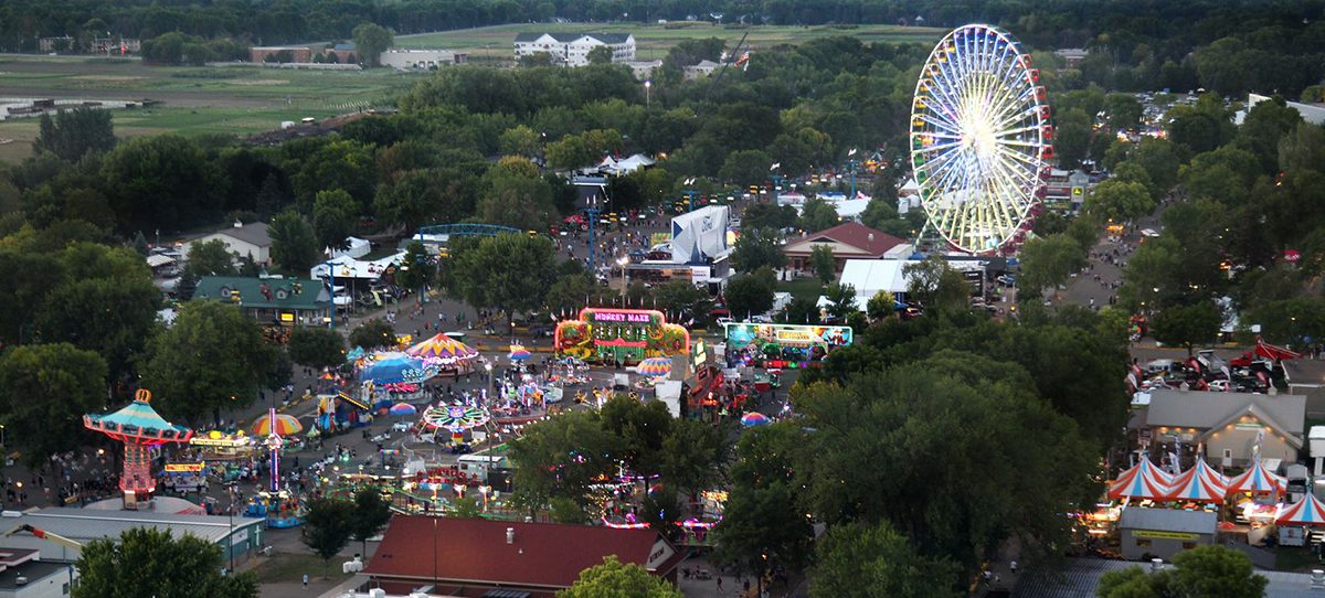 Minnesota state fair from above