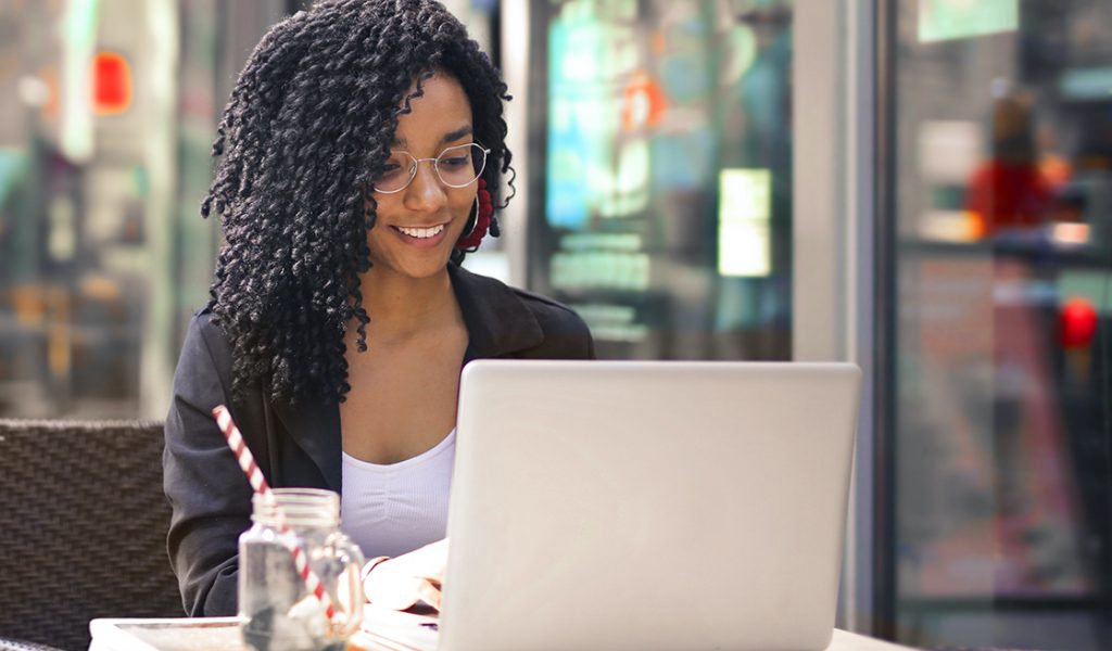 woman laptop certifications