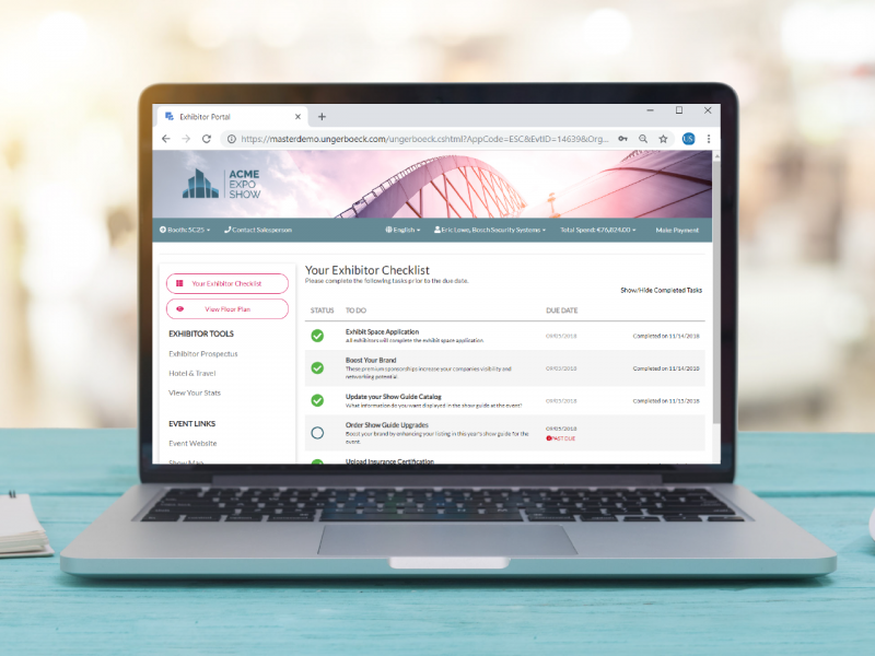 Exhibitor Portal